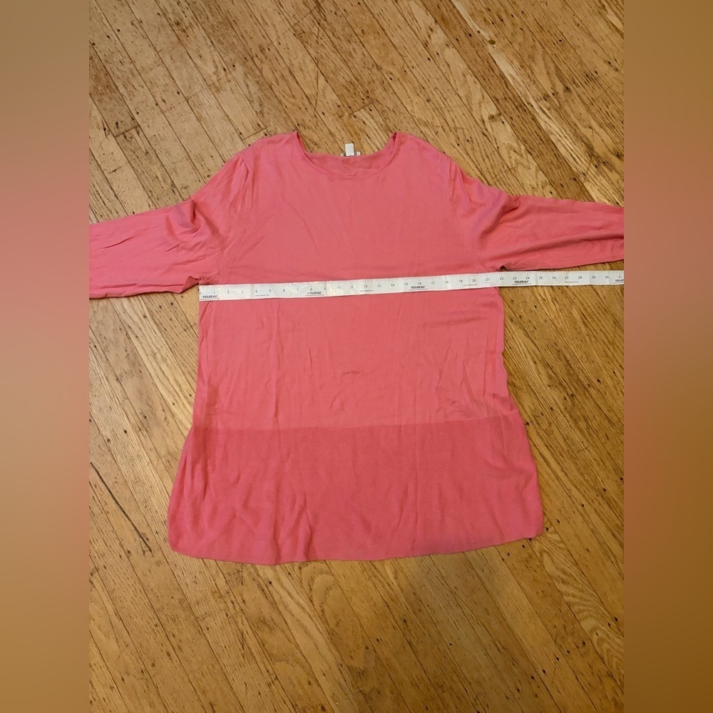 J. Jill tunic lagenlook ribbed top with tortoise shell buttons - Picture 2 of 11